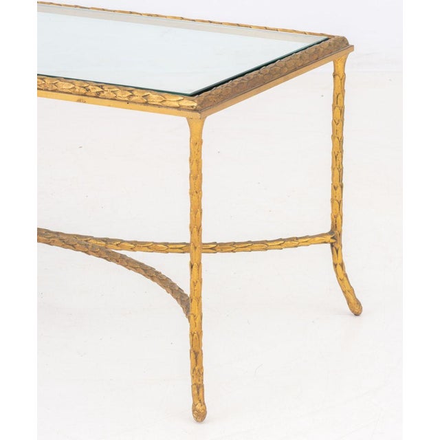 Mid 20th Century Maison Bagues Gilt Bronze Coffee Table For Sale - Image 5 of 7