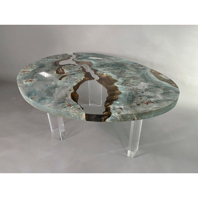 Aqua Chiron Table from Alcarol For Sale - Image 8 of 8