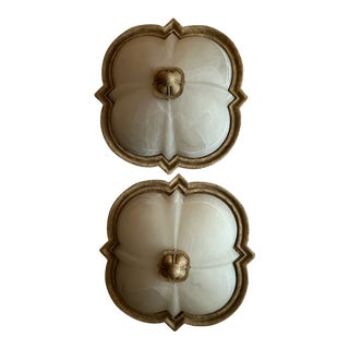 Murray Feiss Flush Mount Ceiling Fixtures- a Pair For Sale