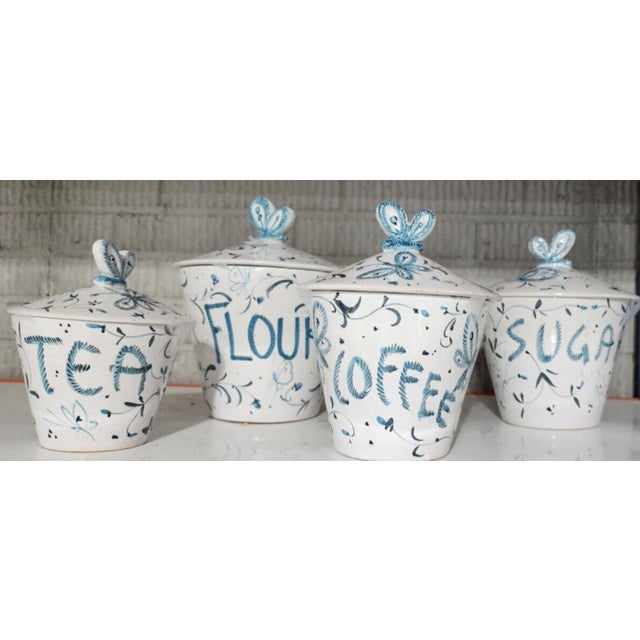 Only 76 of these sets were ever made of this beautiful, limited-edition canister set, all the way from Italy. Hand painted...
