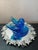 American 1990s Signed Leo Ward Dual Blue Birds of Happiness on Heart Pedestal For Sale - Image 3 of 6