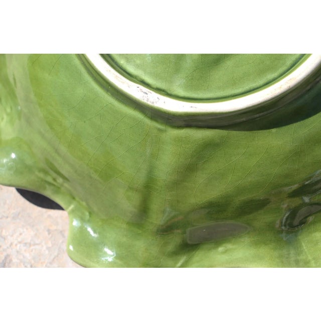 1950s Cabbage Fruit Bowl, Earthenware, Portuguese For Sale - Image 12 of 13