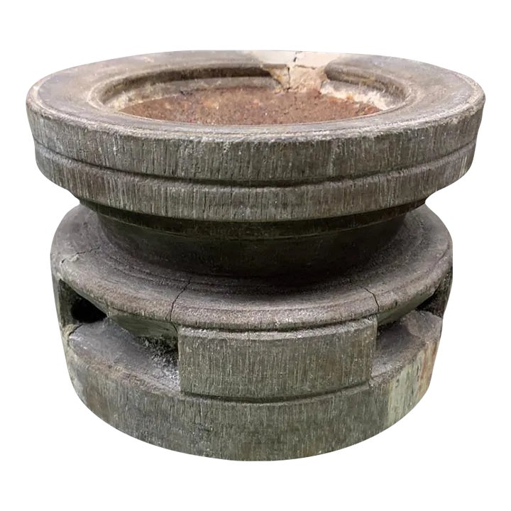 Vintage Indian Seed Extractor Candle Holder | Chairish