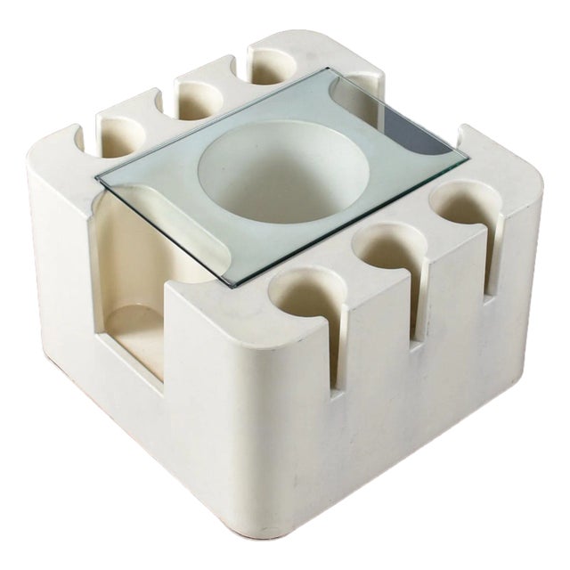 Sergio Mazza for Artemide Italian Space Age Bacco Bar Cart For Sale