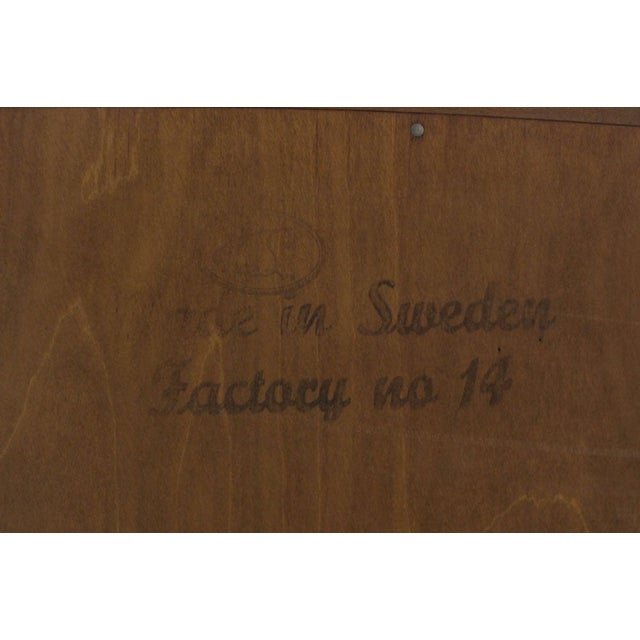 Edmond Spence Walnut Brass Two Part High Gentleman's Chest Dresser Cabinet MINT For Sale - Image 10 of 10