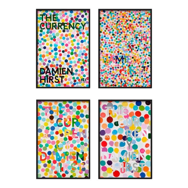 Damien Hirst, the Currency Poster, 2022, Print, Framed, Set of 4 For Sale