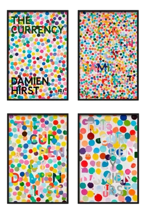 Damien Hirst, the Currency Poster, 2022, Print, Framed, Set of 4