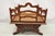 Vintage Chinoiserie Carved Teak Wood Howdah Elephant Saddle Accent Chair For Sale - Image 10 of 12