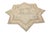 Islamic Ariana 6'4" Star-Shaped Geometric Afghan Hand-Knotted Wool Rug For Sale - Image 3 of 6