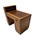 Wood Art Deco Modernist Desk with Asymmetric Open Bookcase, 1920s For Sale - Image 7 of 12