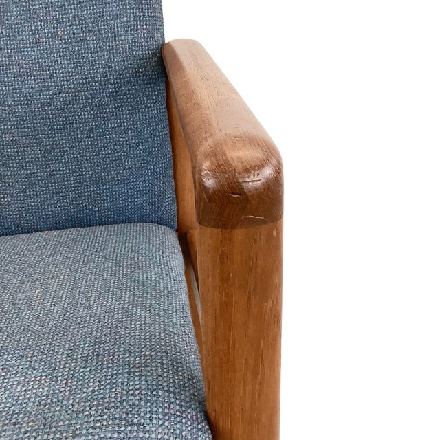 Late 20th Century Scandinavian Modern Teak Armchair For Sale - Image 14 of 16