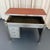 1940s 1940s Industrial Mid-Century Brushed Steel Military Desk With Leather Pop-Up Top For Sale - Image 5 of 12