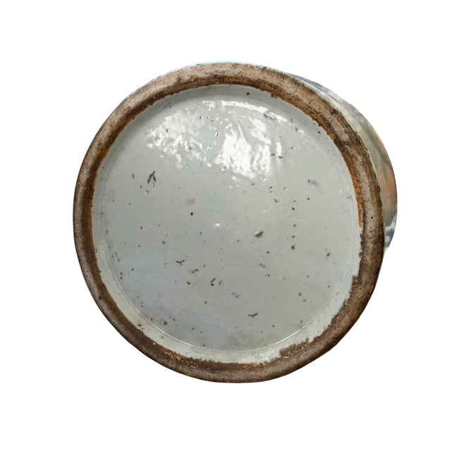 Ceramic Late 19th Century Chinese Celadon-Ground Blue & White Porcelain Vases – Pair For Sale - Image 7 of 9