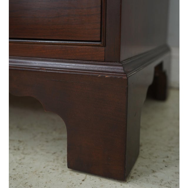 Wood Stickley 10 Drawer Cherry Chippendale High Chest For Sale - Image 7 of 12