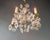 Vintage Lustre Flower Glass Brass Chandelier, Venice For Sale - Image 6 of 12
