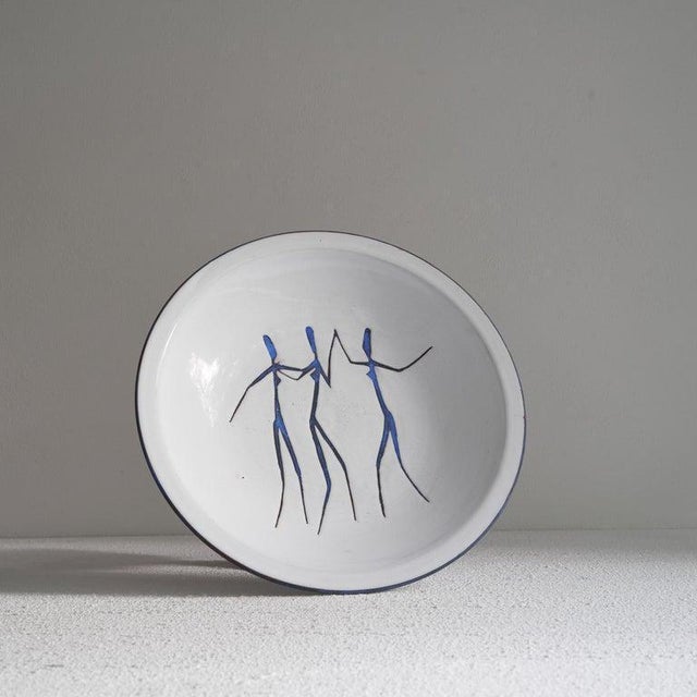 Hans Wagner (1916-1991) large mid century decorative studio pottery bowl, 1950s, The Netherlands. Fantastic and...