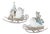 Gnome on Sled Figurine (Set of 2) For Sale