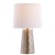 Update any living room with this contemporary table lamp. Crafted with a subtle texture highlighted by a plated gold...