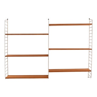 Scandinavian Fir Shelf System, 1960s For Sale