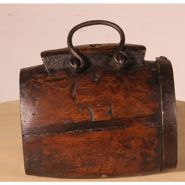 Cider gourd from Wales from the 18th century that farmers took with them to the fields for their lunch Small wrought iron...