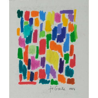 Françoise Galle, The Color Maze, Pastel For Sale
