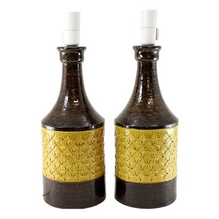 Ceramic Table Lamps by Bitossi, 1960s, Set of 2 For Sale