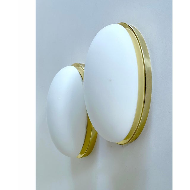 Mid-Century Modern Vintage Glass Sconces from Limburg, Set of 2 For Sale - Image 3 of 18