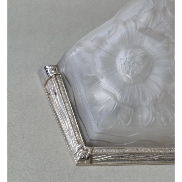 French Art Deco Sconces by Mouynet & Verdun 1930 France - A Pair For Sale - Image 9 of 12