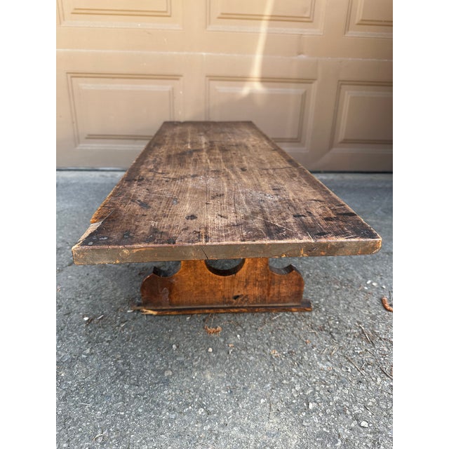 Early 20th Century Trestle Bench For Sale - Image 4 of 5