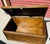 Farmhouse Vintage Pencil Reed/Bamboo Diamond Pattern Wood Storage Trunk For Sale - Image 3 of 10