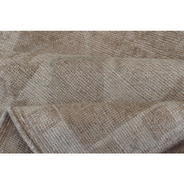 Textile Square Size Vintage Oushak Small Rug 2' 5" X 2' 10" For Sale - Image 7 of 8