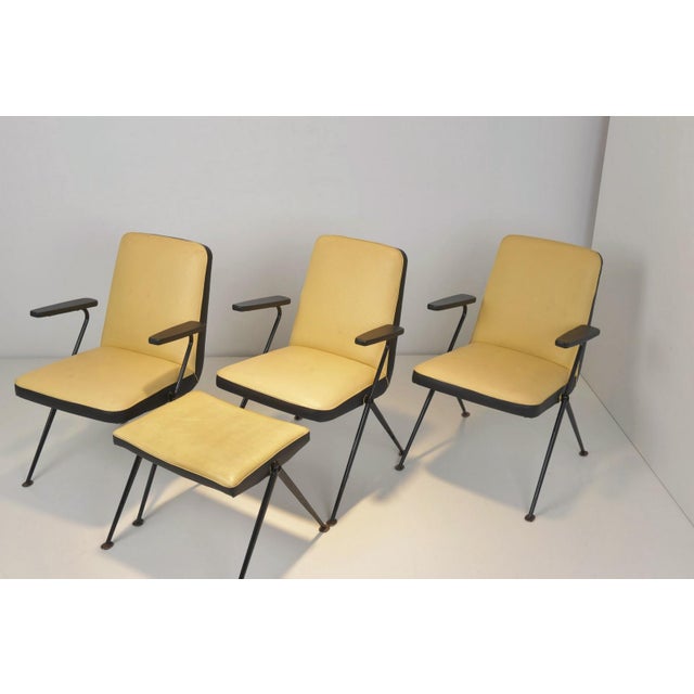 Black Armchairs in Steel Tube from Drabert, Germany, 1950s, Set of 4 For Sale - Image 8 of 18