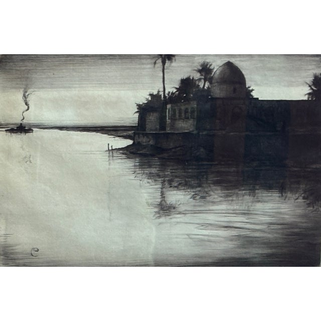 • Dry point • Art dimensions: 9.75” x 14.75” • Framed dimensions: 19.5” x 24.5” x 0.75” 3.5 lbs unpacked to be shipped...