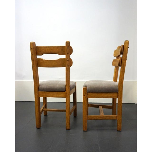 French Brutalist Chairs, Set of 6 For Sale - Image 8 of 11
