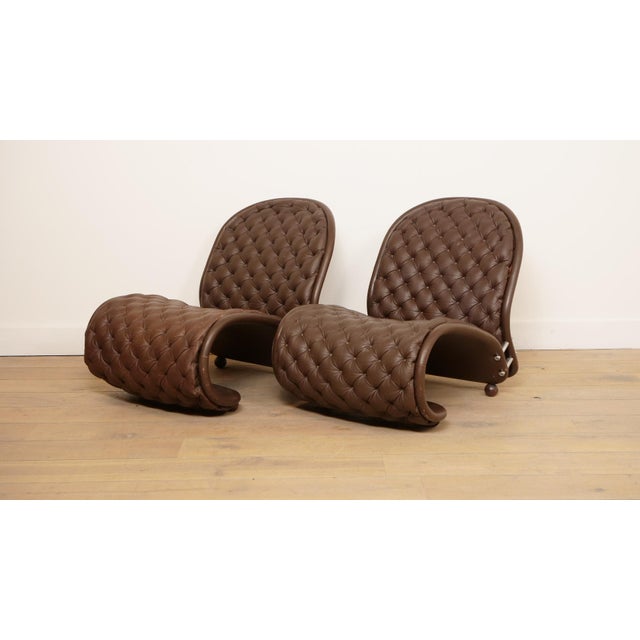 G de Luxe System 1-2-3 Easy Chair by Verner Panton for Fritz Hansen, 1970s, Set of 2 For Sale - Image 3 of 18