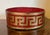 Paint Antique Early 19th Century English Regency Red Lacquer Wine Bottle Decanter Coaster With Gilt Greek Key Design For Sale - Image 7 of 10