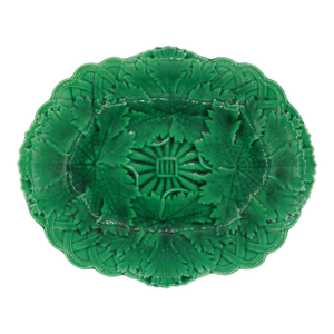 Late 19th Century Wedgwood Green Majolica Sweetmeat Dish