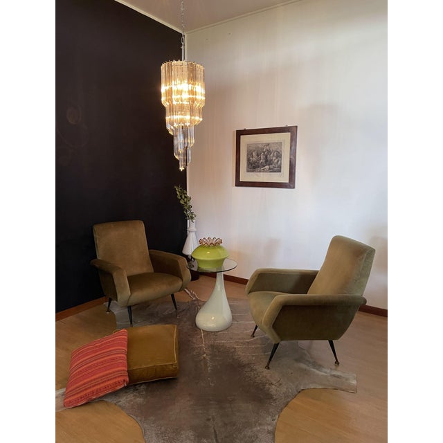 Big Murano Chandelier with 54 Quadriedri Prisms in Trasparent and Smoked, 1990s For Sale - Image 16 of 17