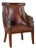Leather Swan Arm Chair For Sale