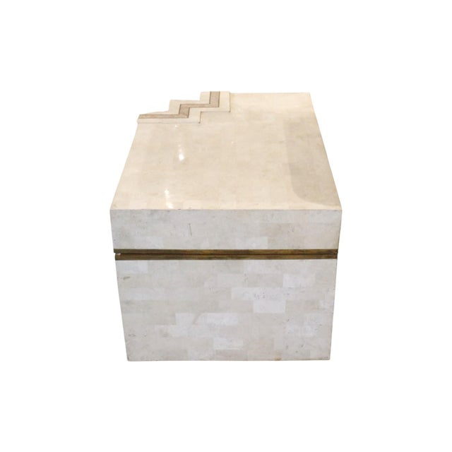 1970s Tessellated Travertine Chest For Sale - Image 12 of 14