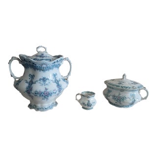 5 Piece Wood & Son Chamber Pot Set For Sale