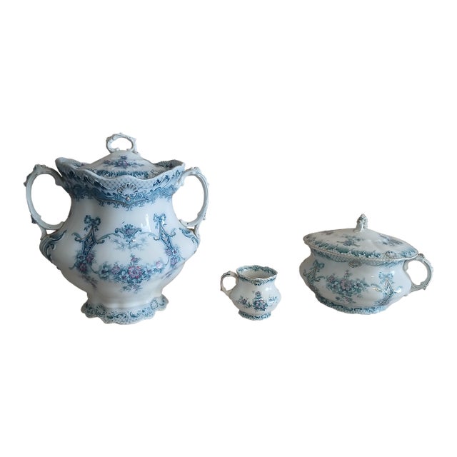 5 Piece Wood & Son Chamber Pot Set For Sale