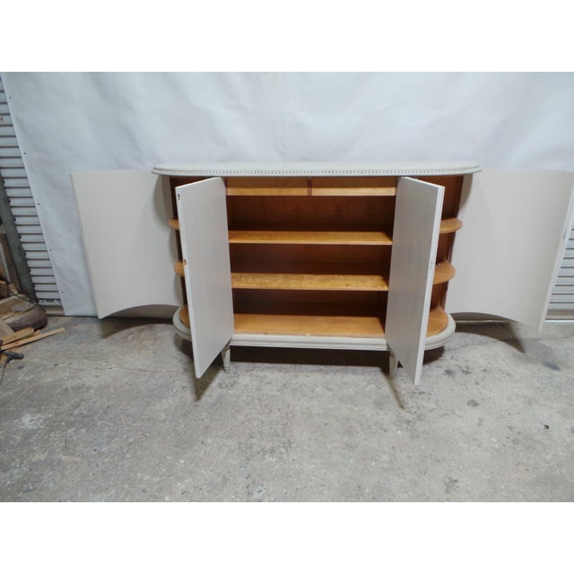 1950s Swedish Gustavian Style 4 Door Sideboard For Sale - Image 5 of 13