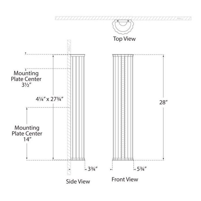 Visual Comfort Chapman & Myers for Visual Comfort Signature Kean 28" Sconce in Antique-Burnished Brass with Clear Glass Rods For Sale - Image 4 of 4