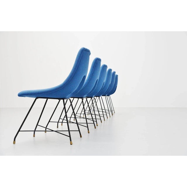 Cosmos Dining Chairs by Augusto Bozzi for Saporiti, Italy, 1954, Set of 6 For Sale - Image 3 of 10