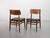 Wood Danish Teak Dining Chairs with Black Leatherette Seats, Denmark, 1960s, Set of 6 For Sale - Image 7 of 18