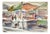 Carlo Ravagnan, Market, 1970s, Watercolor on Paper For Sale