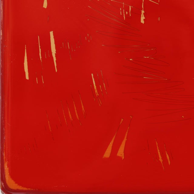 The Window 378 - Contemporary Shiny Resin Minimalist Red Dual Tone Artwork by Ricky Hunt For Sale - Image 4 of 9