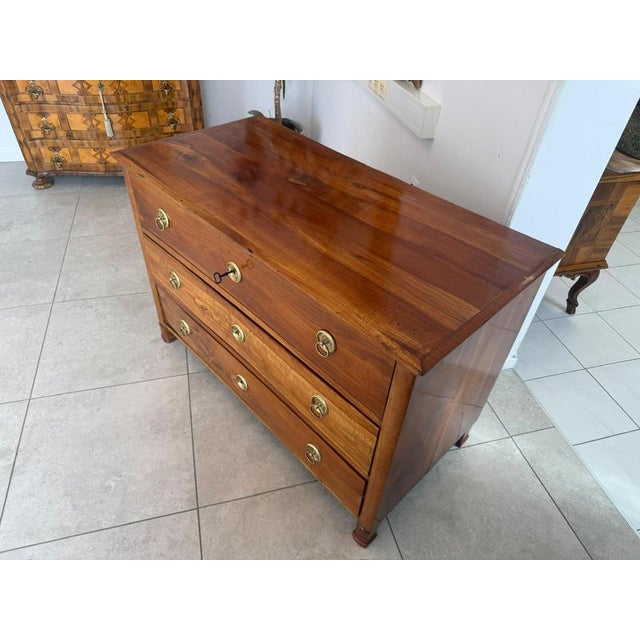Biedermeier Chest of Drawers in Cherrywood For Sale - Image 4 of 18
