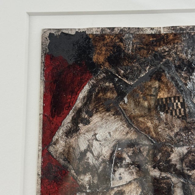 2010s Niccolò Maria Zanzi Original Mixed Media Abstract Composition For Sale - Image 5 of 11